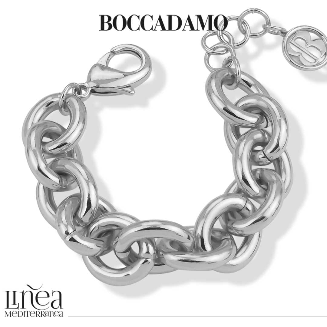 Bracciale Boccadamo catena argentato