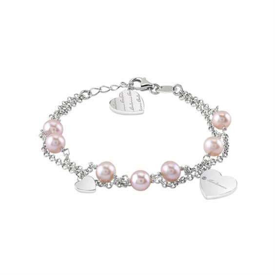 Bracciale Salvini Just in argento con diamanti e perle