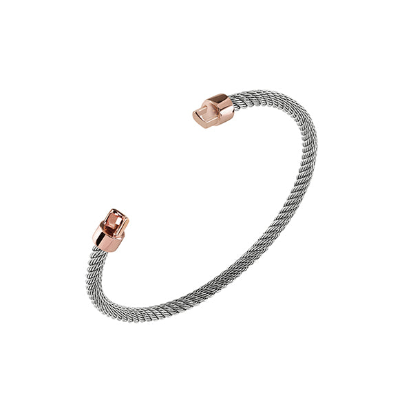 Bracciale Salvini Infinito in acciaio e oro rosa