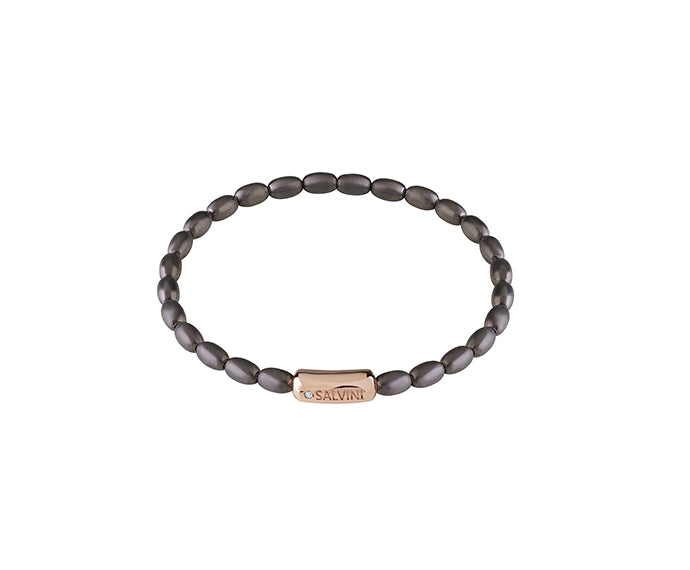 Bracciale Salvini Nirvana in argento con dettagli in oro rosa e diamante