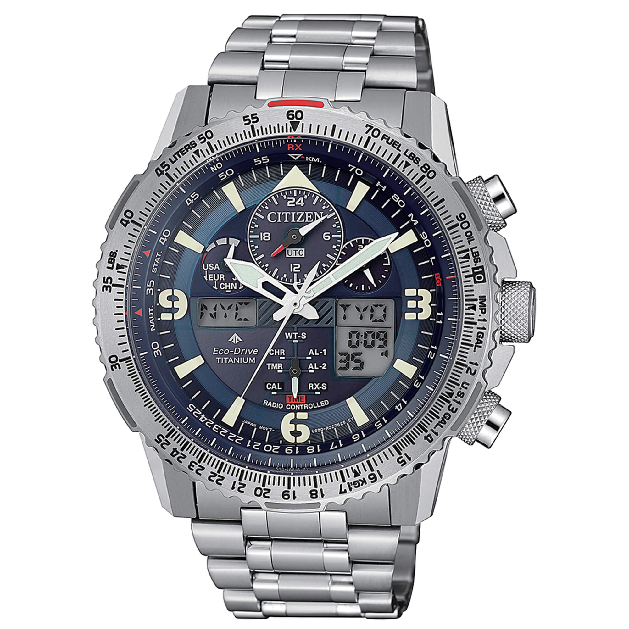 Orologio Citizen Ecodrive Skyhawk Super Titanio
