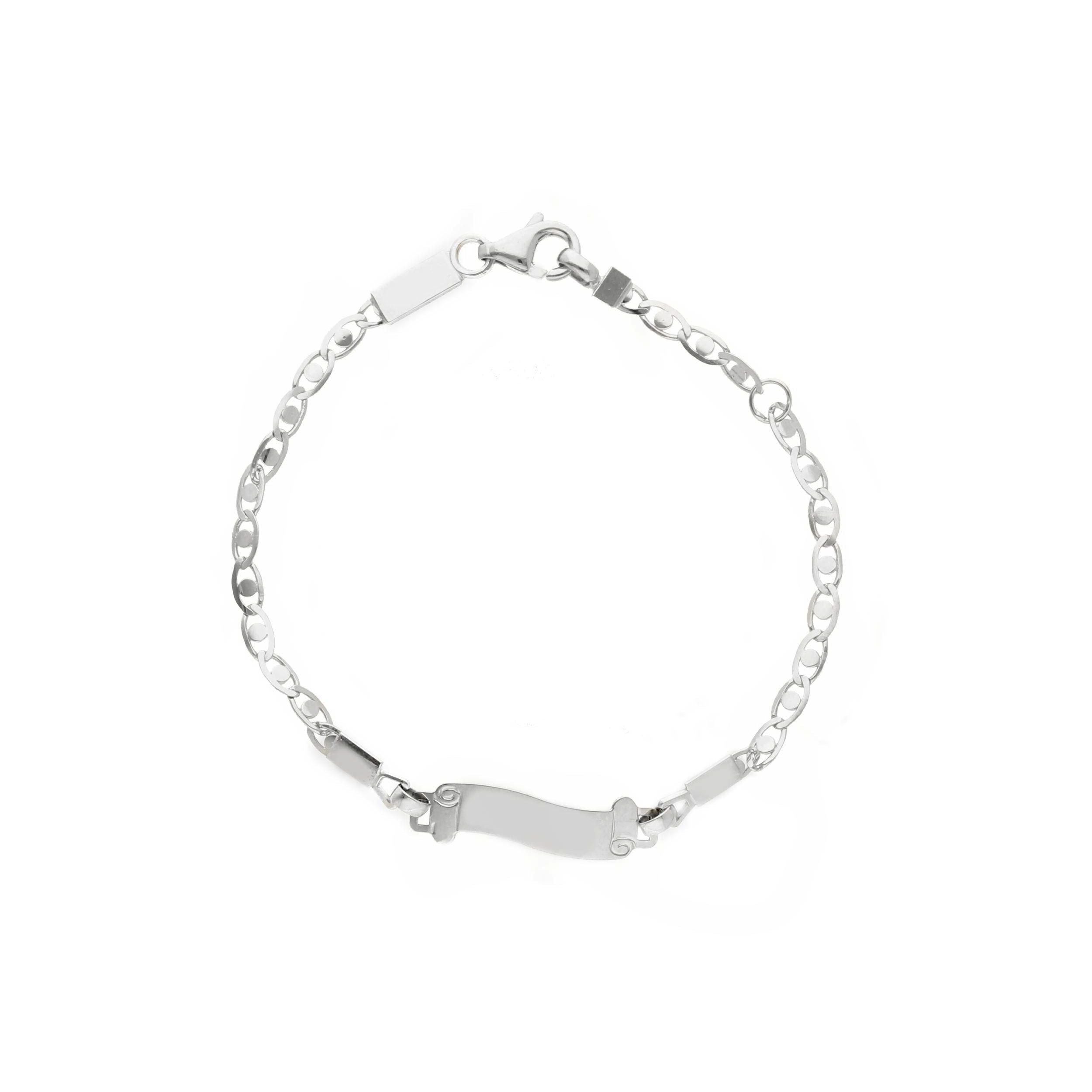 Bracciale Abeni in oro bianco 18K con piastra