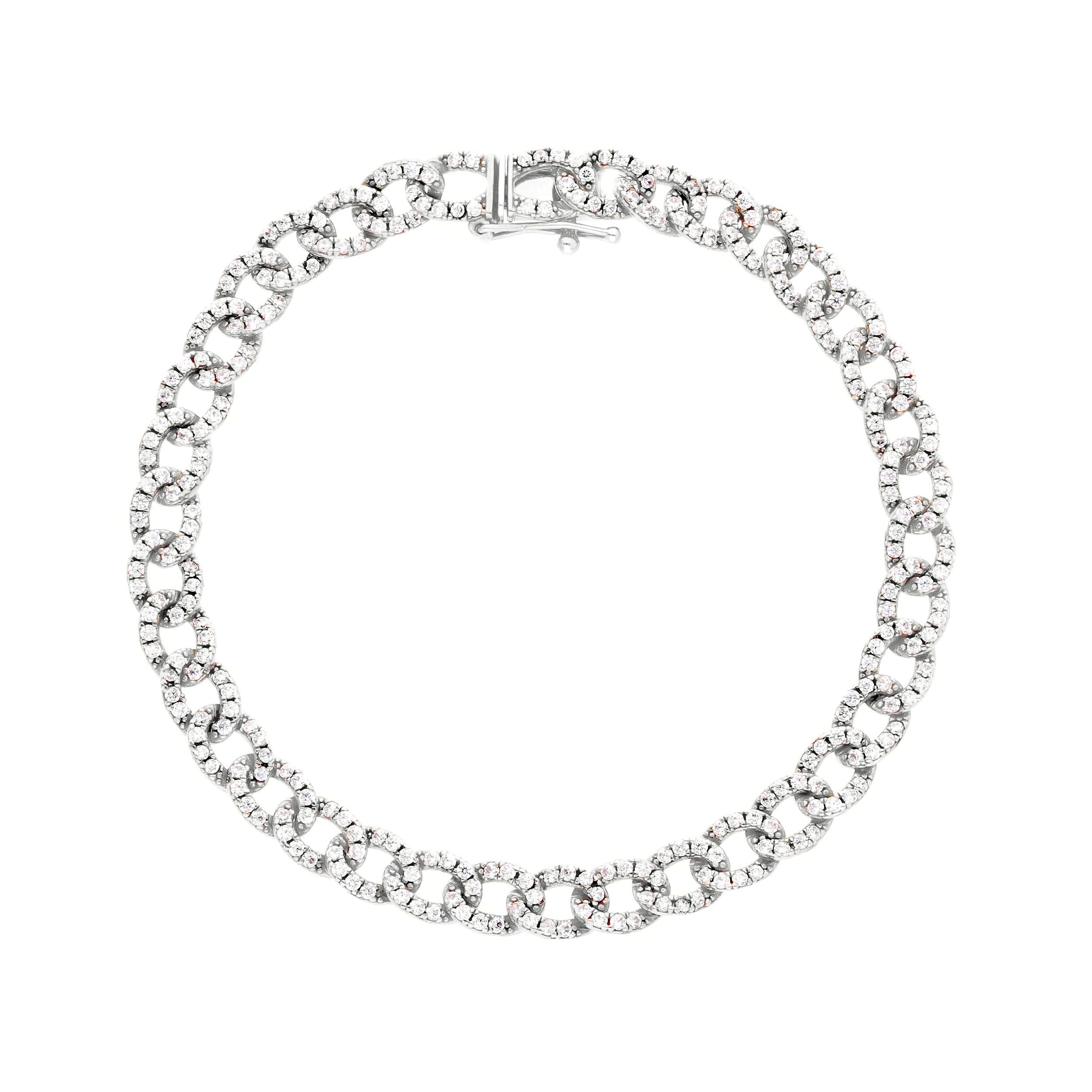 Bracciale Abeni in oro giallo 18k con zirconi