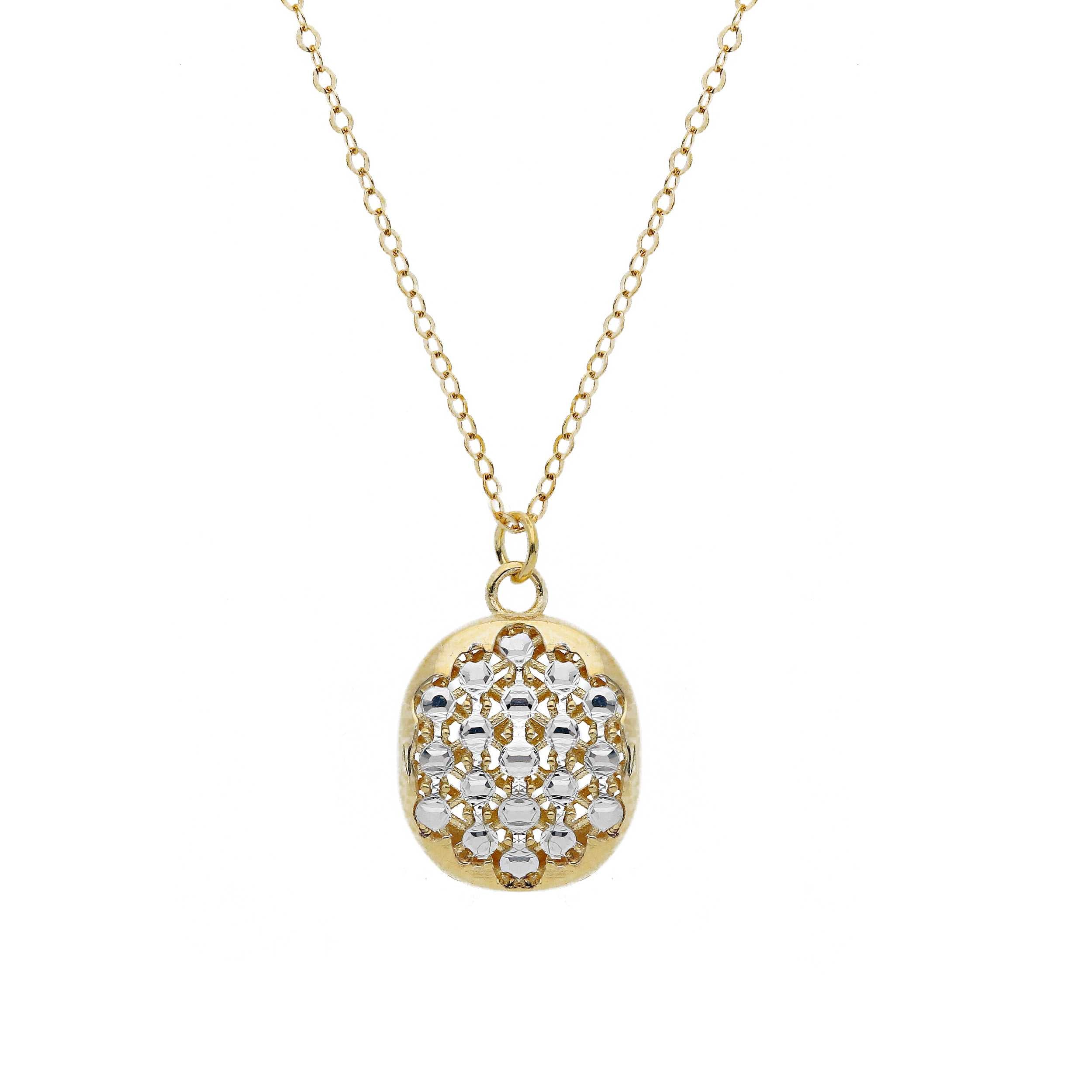Girocollo Abeni in oro giallo e bianco 18k