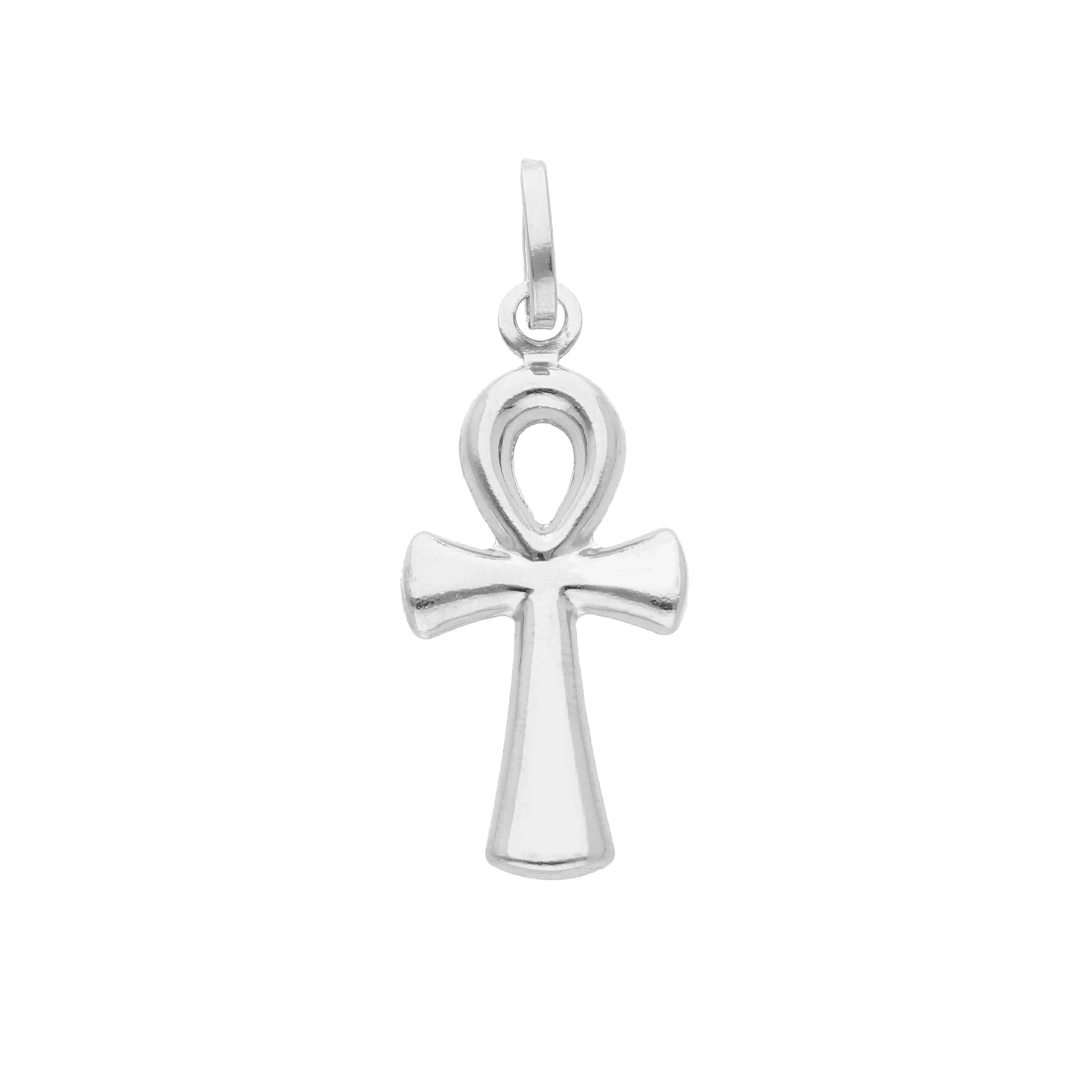 Croce Abeni in oro bianco 18k