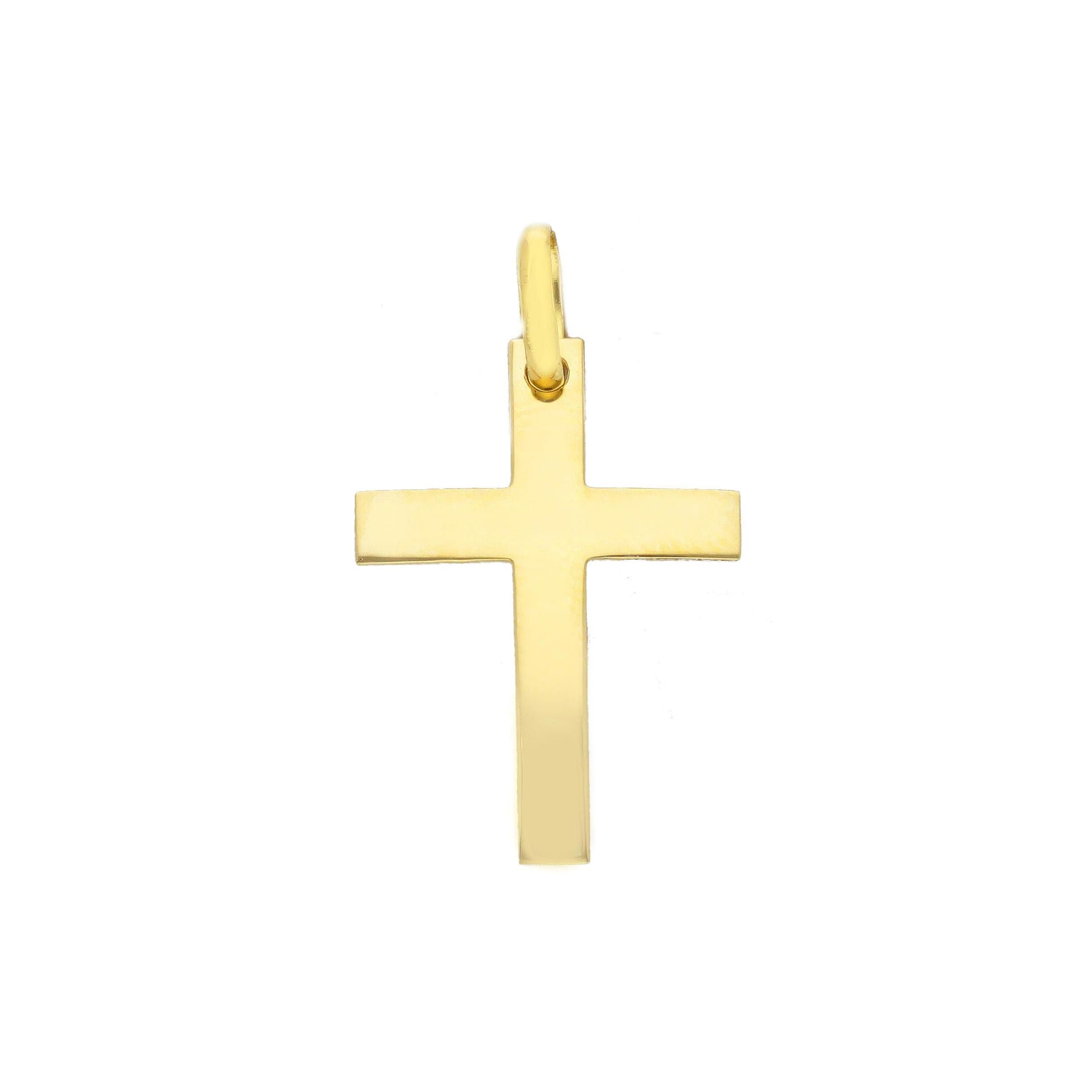 Ciondolo croce Abeni in oro giallo oro 18K