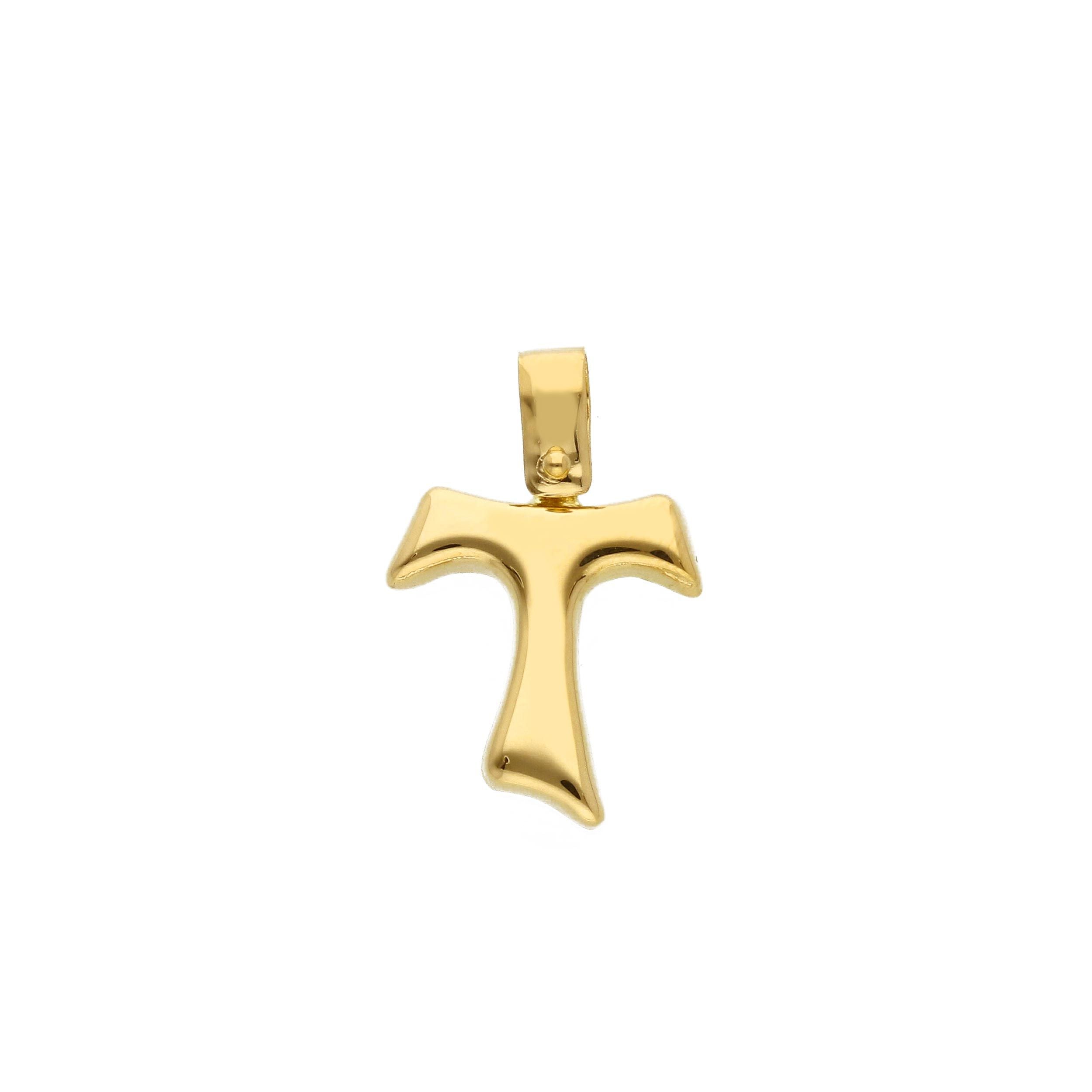 Croce Abeni in oro giallo 18k