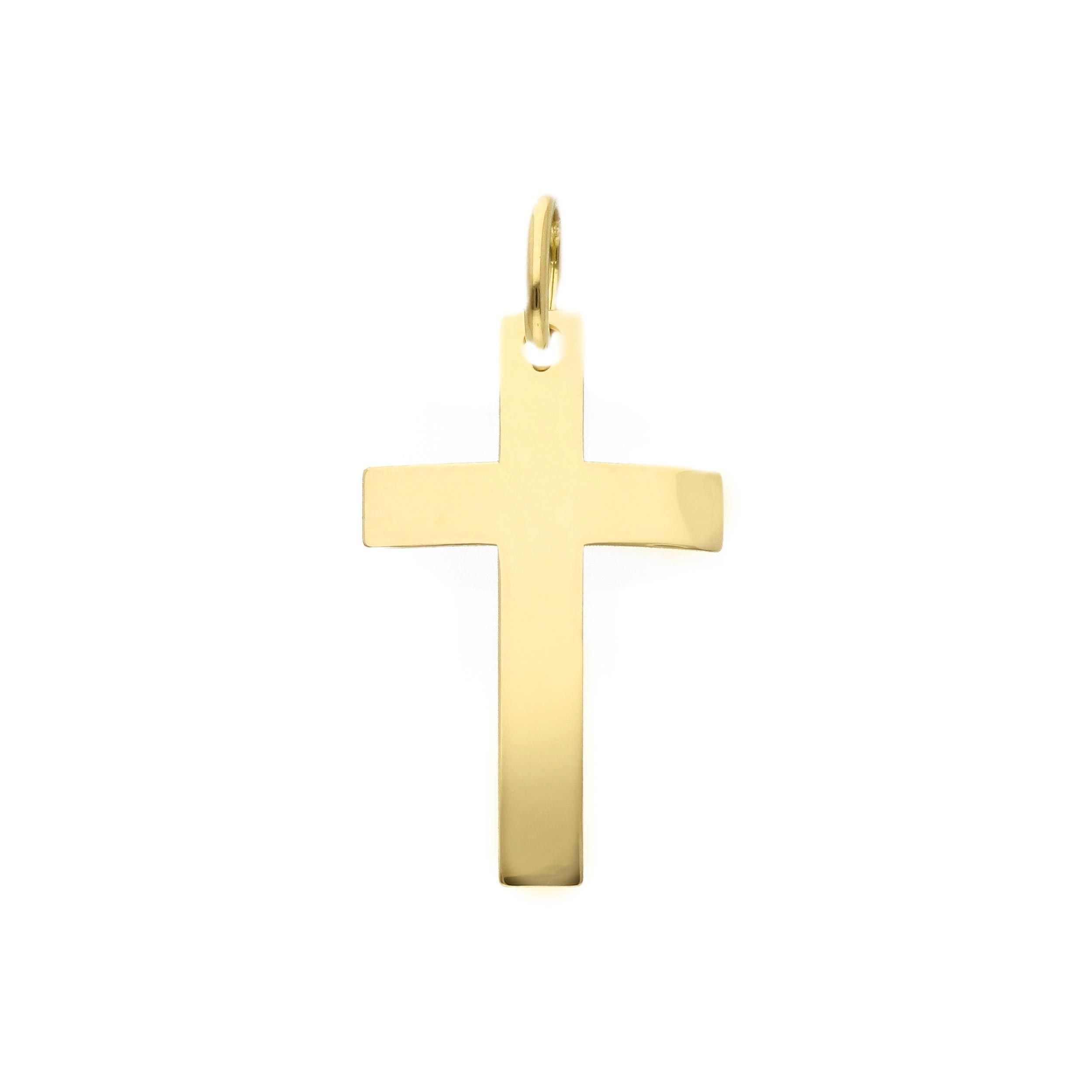 Croce Abeni in oro giallo 18k