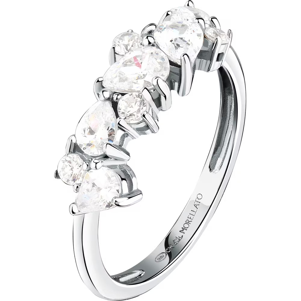 Anello Morellato Riflessi in argento con zirconi