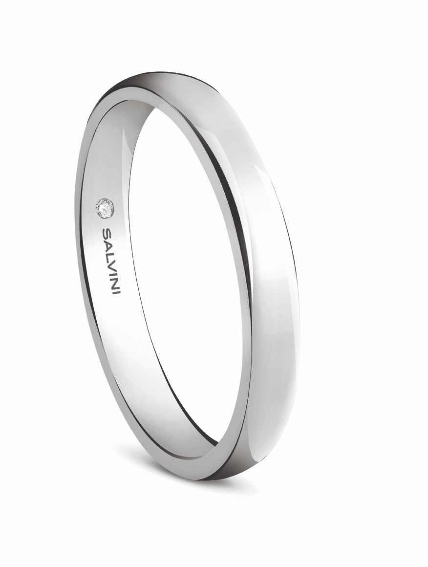 Anello Salvini Forever in oro bianco con diamante