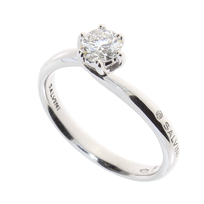 Anello Salvini Lavinia solitario in oro bianco con diamante