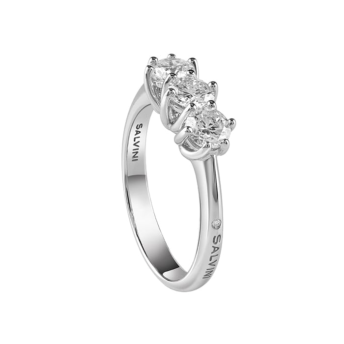 Anello Salvini Lavinia in oro bianco con diamanti