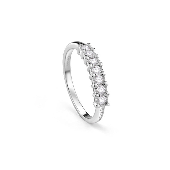 Anello Salvini Aria fedina in oro bianco con diamanti