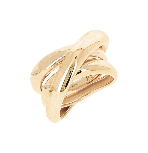 Anello Pesavento Forever Chic in argento laminato giallo