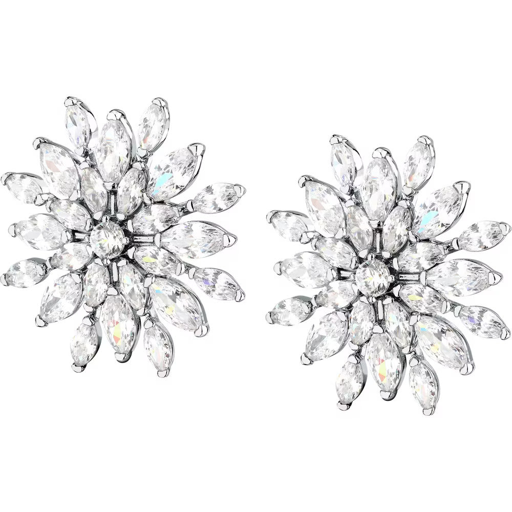 Orecchini Morellato Vintage in argento con fiore di zirconi