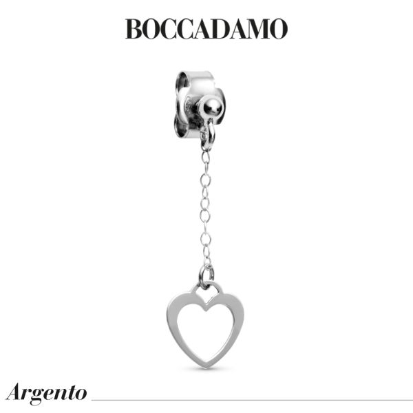 Mono orecchino Boccadamo con cuore traforato