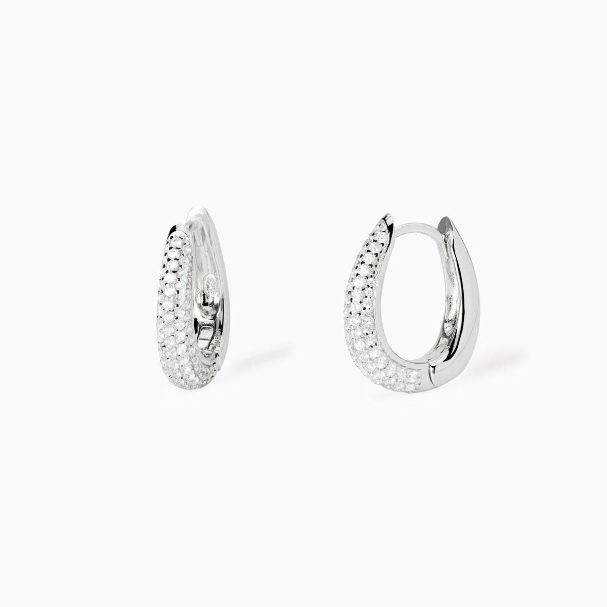 Orecchini Mabina in argento con zirconi