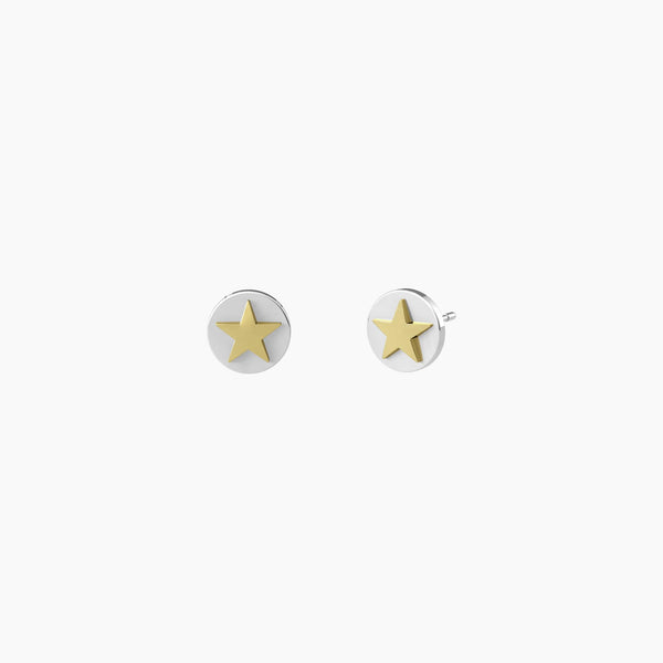 Orecchini Kidult Symbols con stella dorata