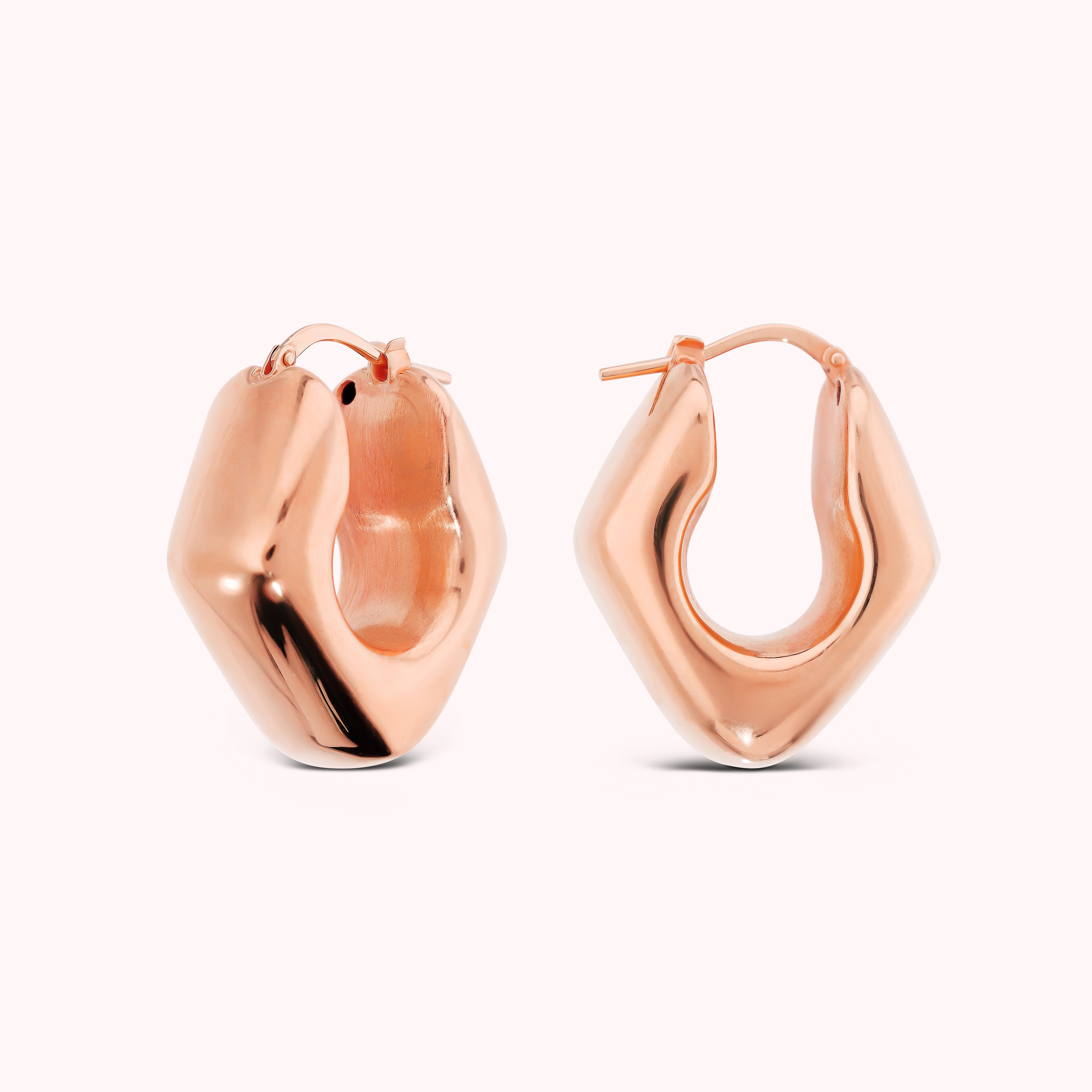 Orecchini Bronzallure golden rosè ad anello