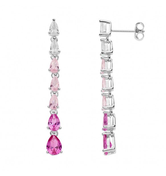 Orecchini Comete Pendente con cristalli a goccia