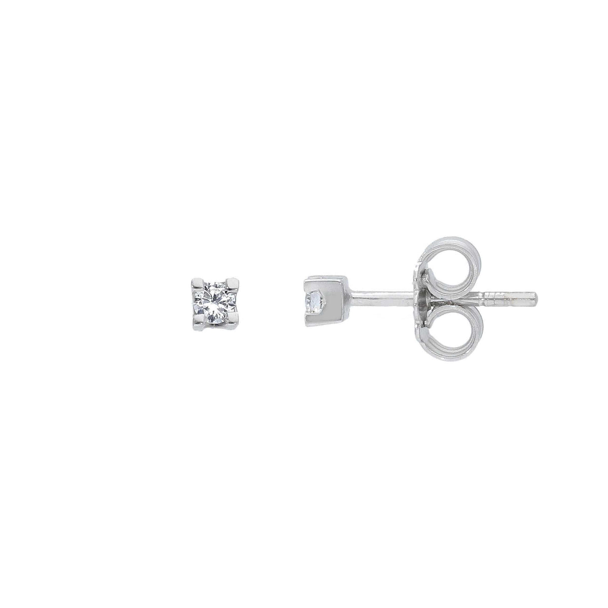 Orecchini Abeni in oro bianco 18k con diamanti naturali