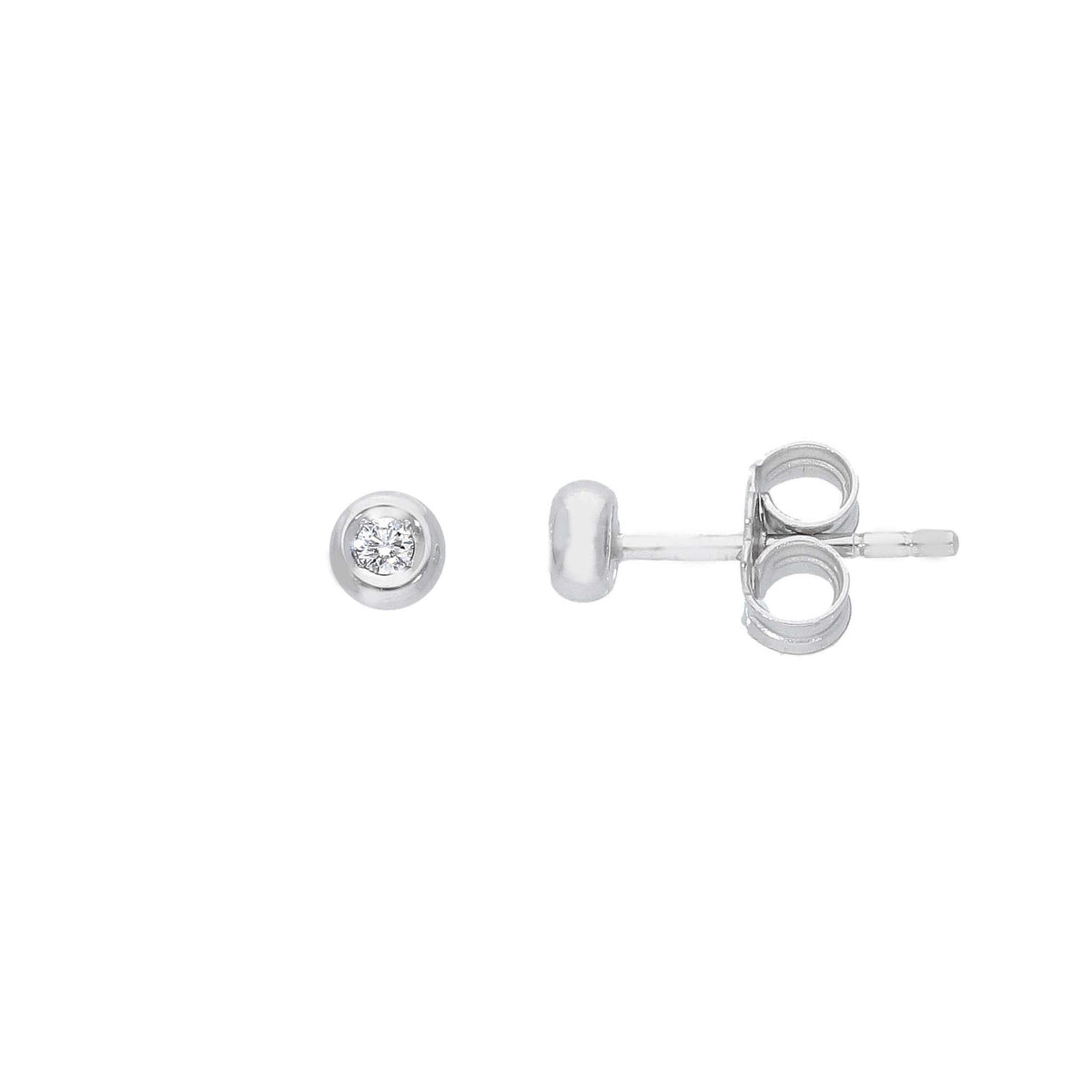 Orecchini Abeni in oro bianco 18k con diamanti naturali