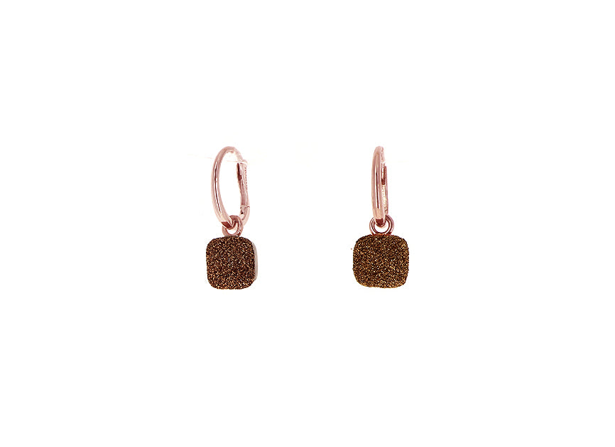 Orecchini Pesavento Polvere di Sogni in argento laminato rosa