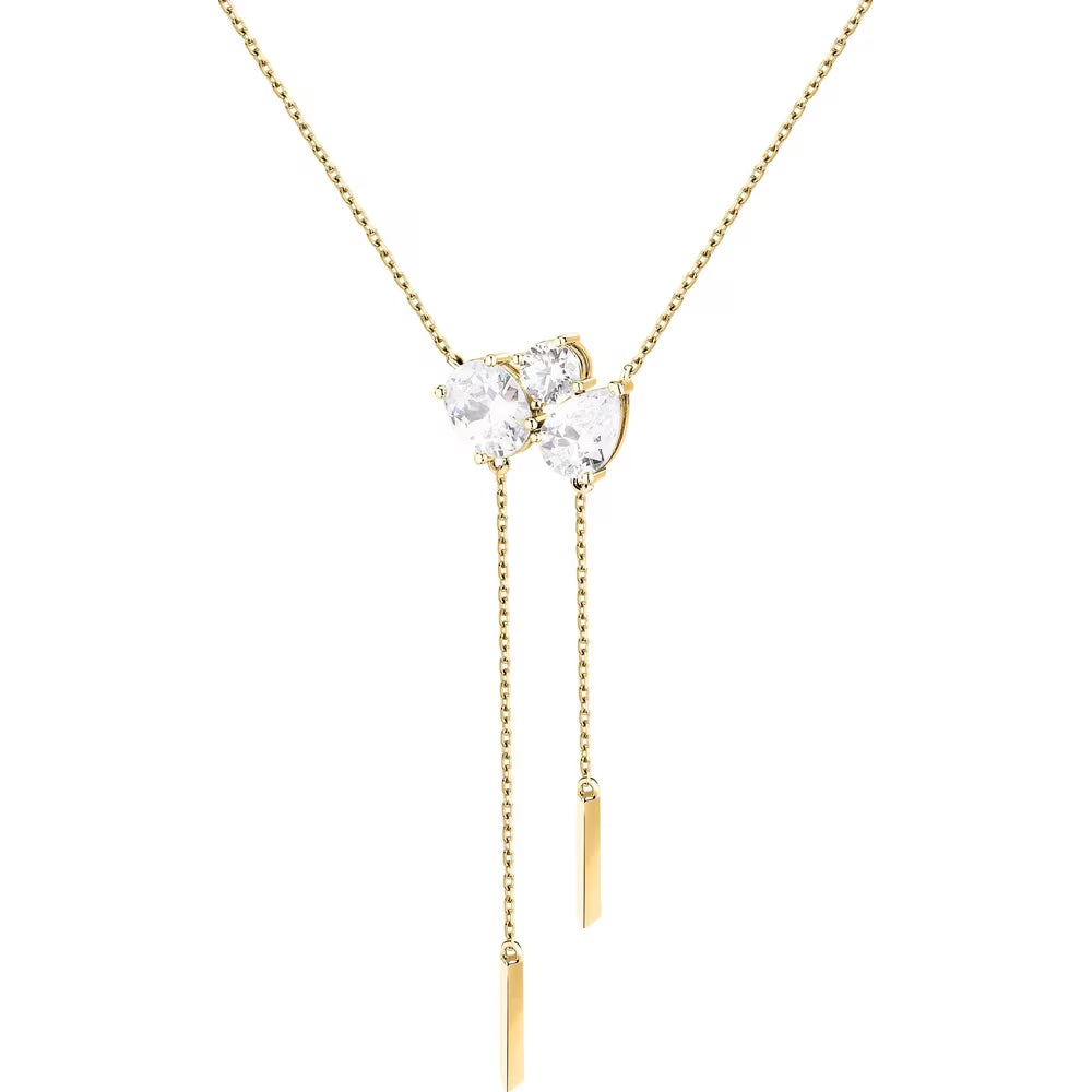 Collana Morellato Riflessi in argento laminato giallo con zirconi