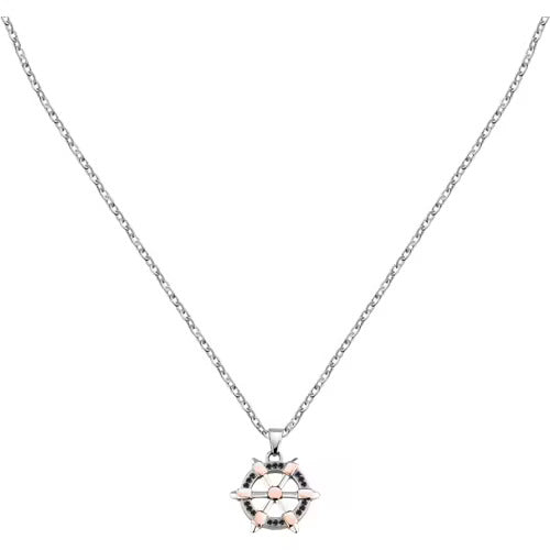 Collana Morellato Versilia con rosa dei venti e zirconi neri