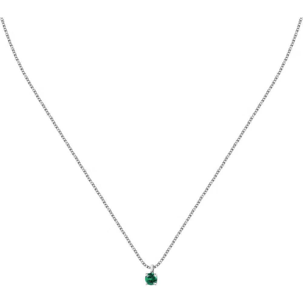 Collana Morellato Tesori con zircone verde