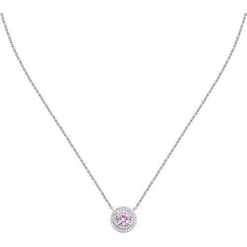 Collana Morellato Tesori in argento con zirconi bianchi e rosa