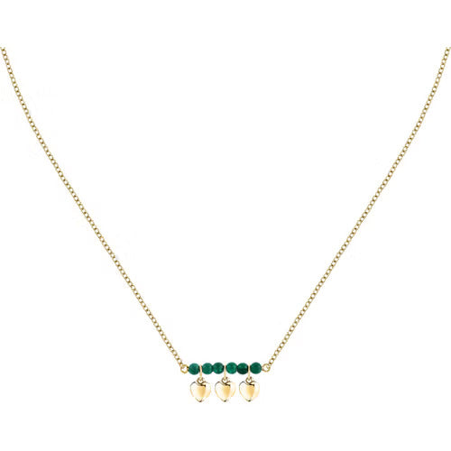 Collana Morellato Talismani con cuori e agata verde
