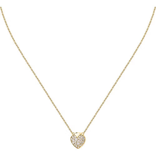 Collana Morellato Talismani laminato giallo con cuore di zirconi