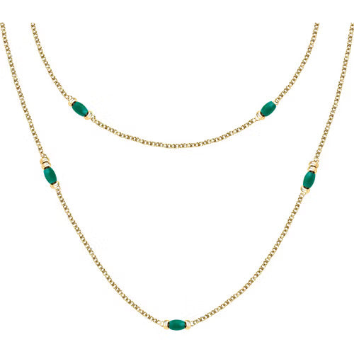 Collana Morellato Colori con perle verdi