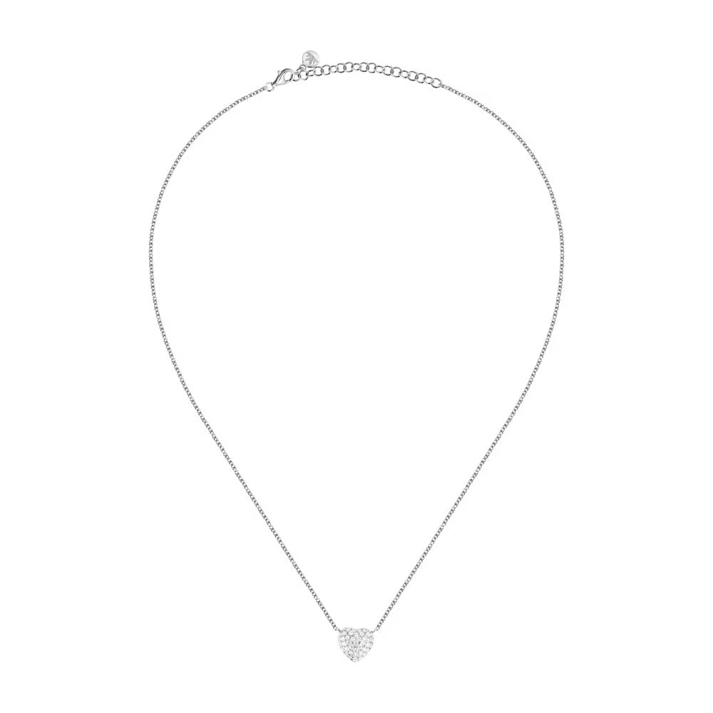 Collana Morellato Nobile in argento con cuore di zirconi