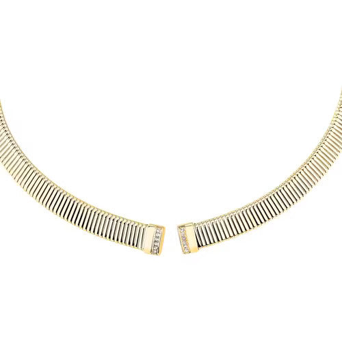 Collana Morellato Onda laminata giallo con cristalli