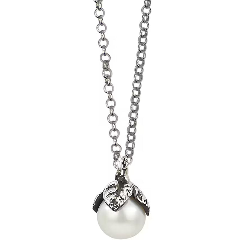 Collana Boccadamo in argento con perla pendente