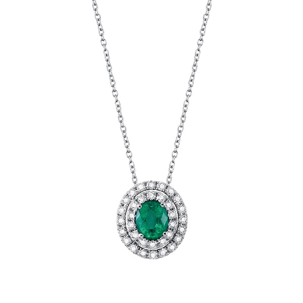 Girocollo Salvini collezione Dora con smeraldo e diamanti