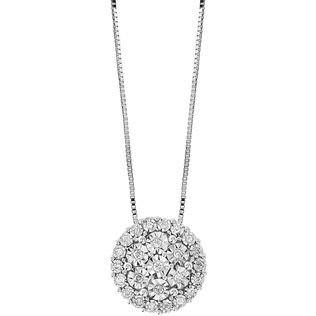 Girocollo Bliss Rugiada in oro bianco con diamanti