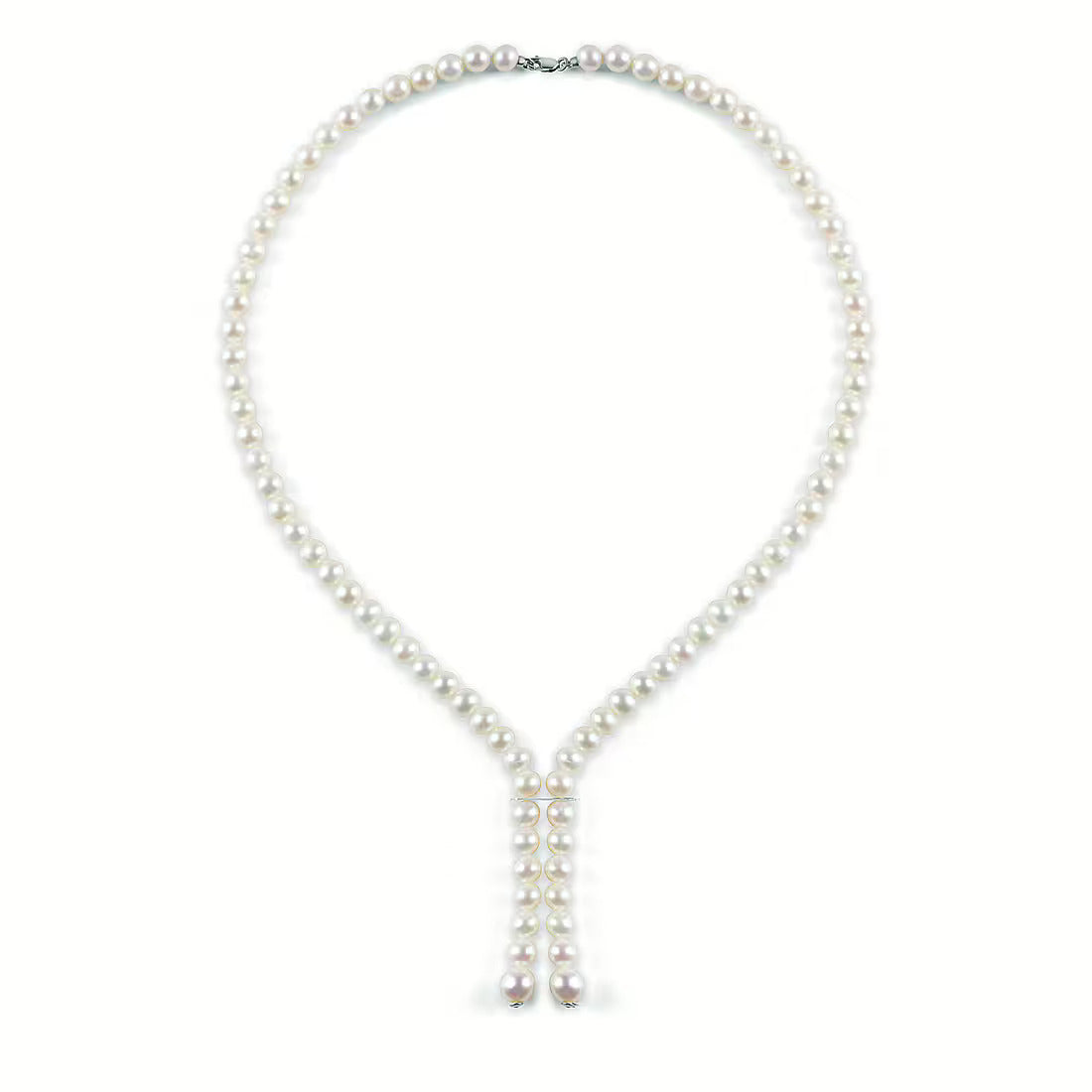 Collana Bliss Paradise in oro bianco con perle