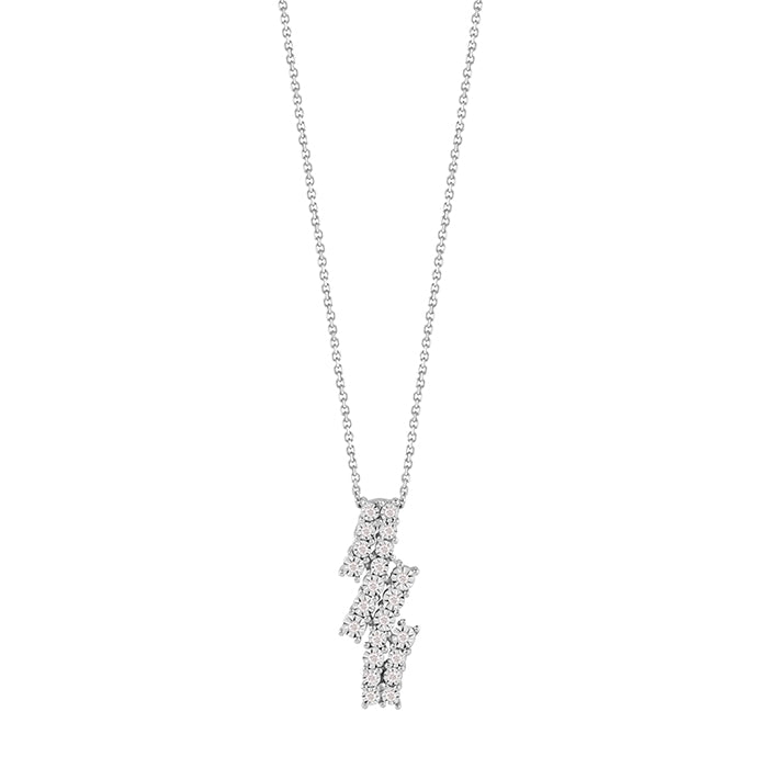 Girocollo Bliss Rugiada in oro bianco con diamanti