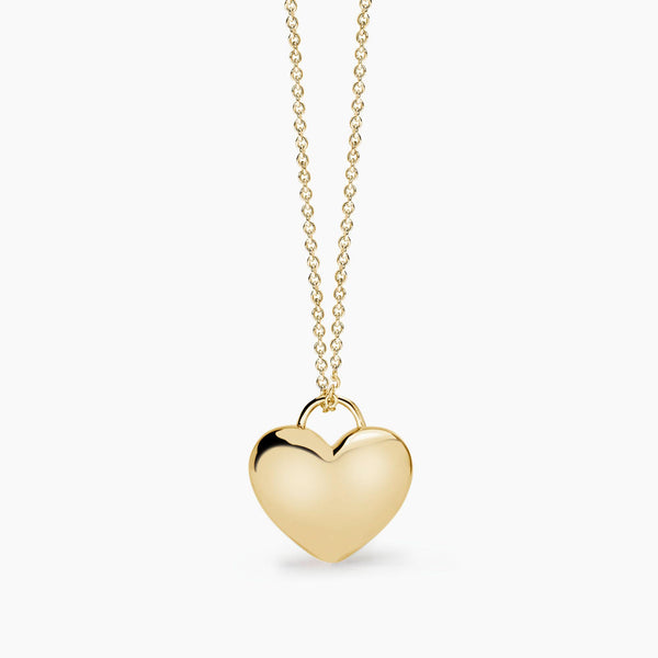 Collana Mabina in argento placcata oro con ciondolo a cuore