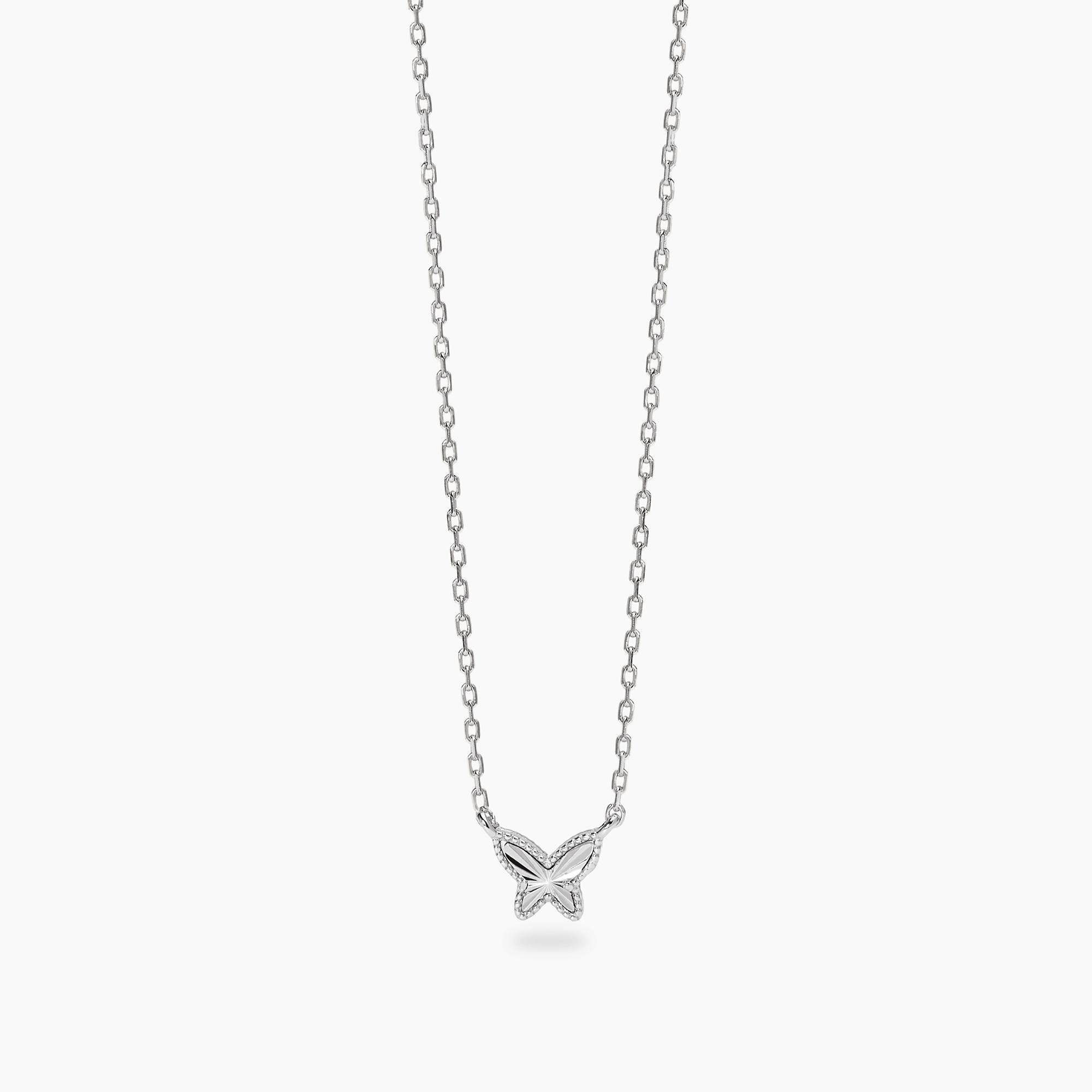 Girocollo Mabina in argento con farfalla