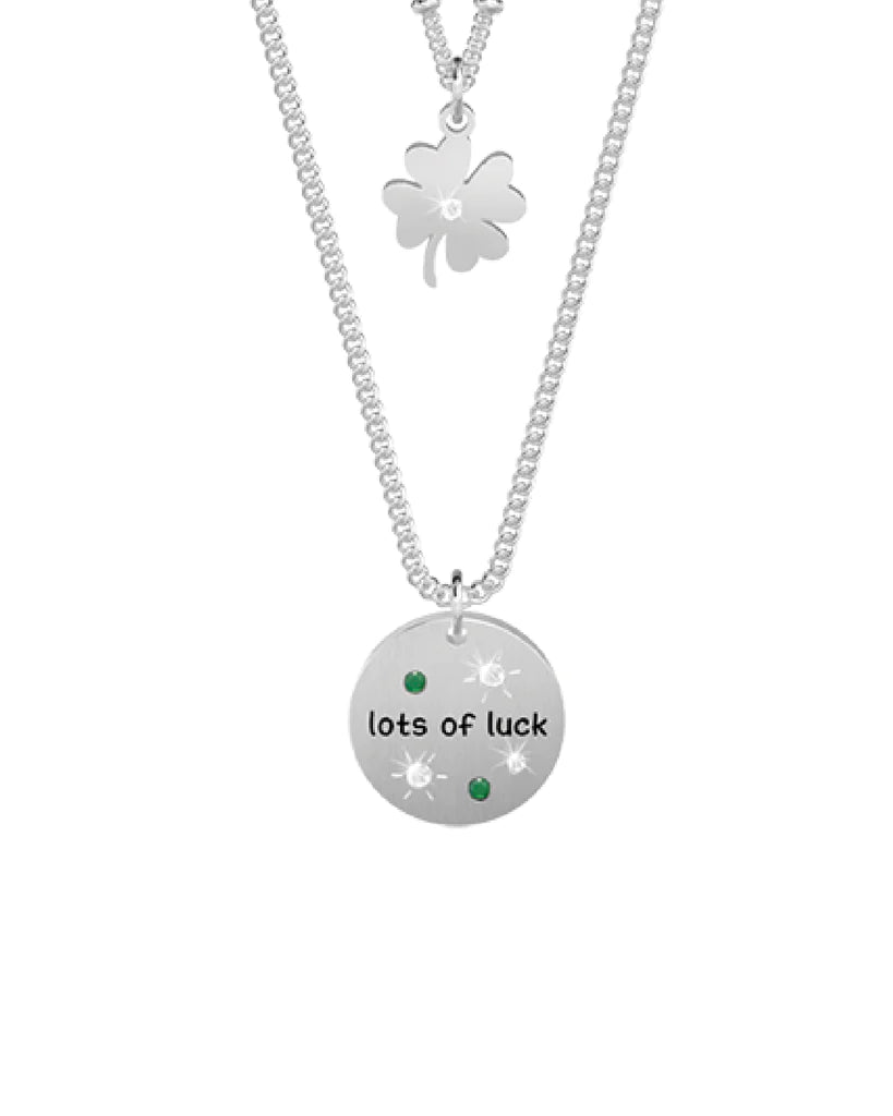 Collana Kidult Nature con quadrifoglio
