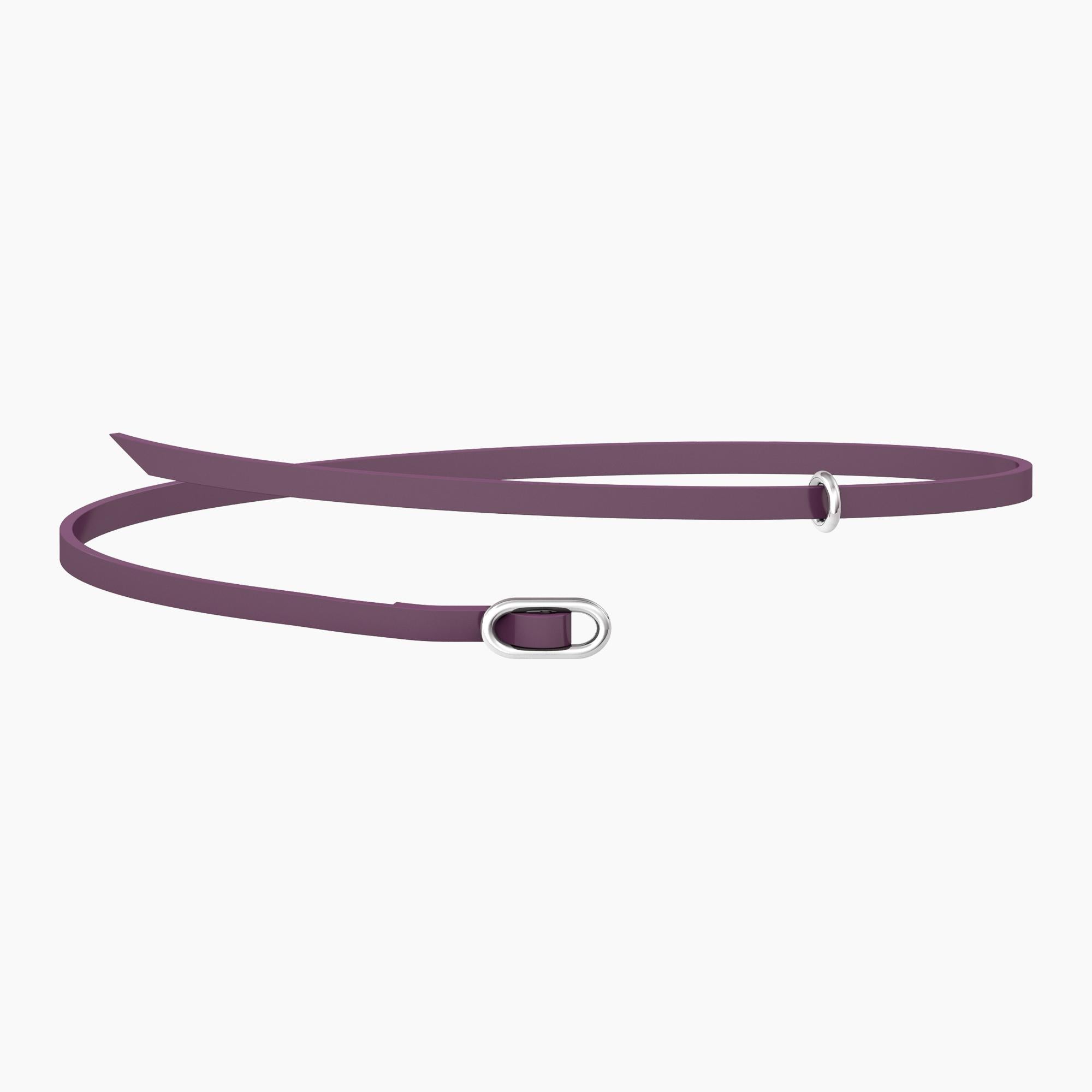 Collana choker - bracciale Kidult by you in camoscio viola componibile