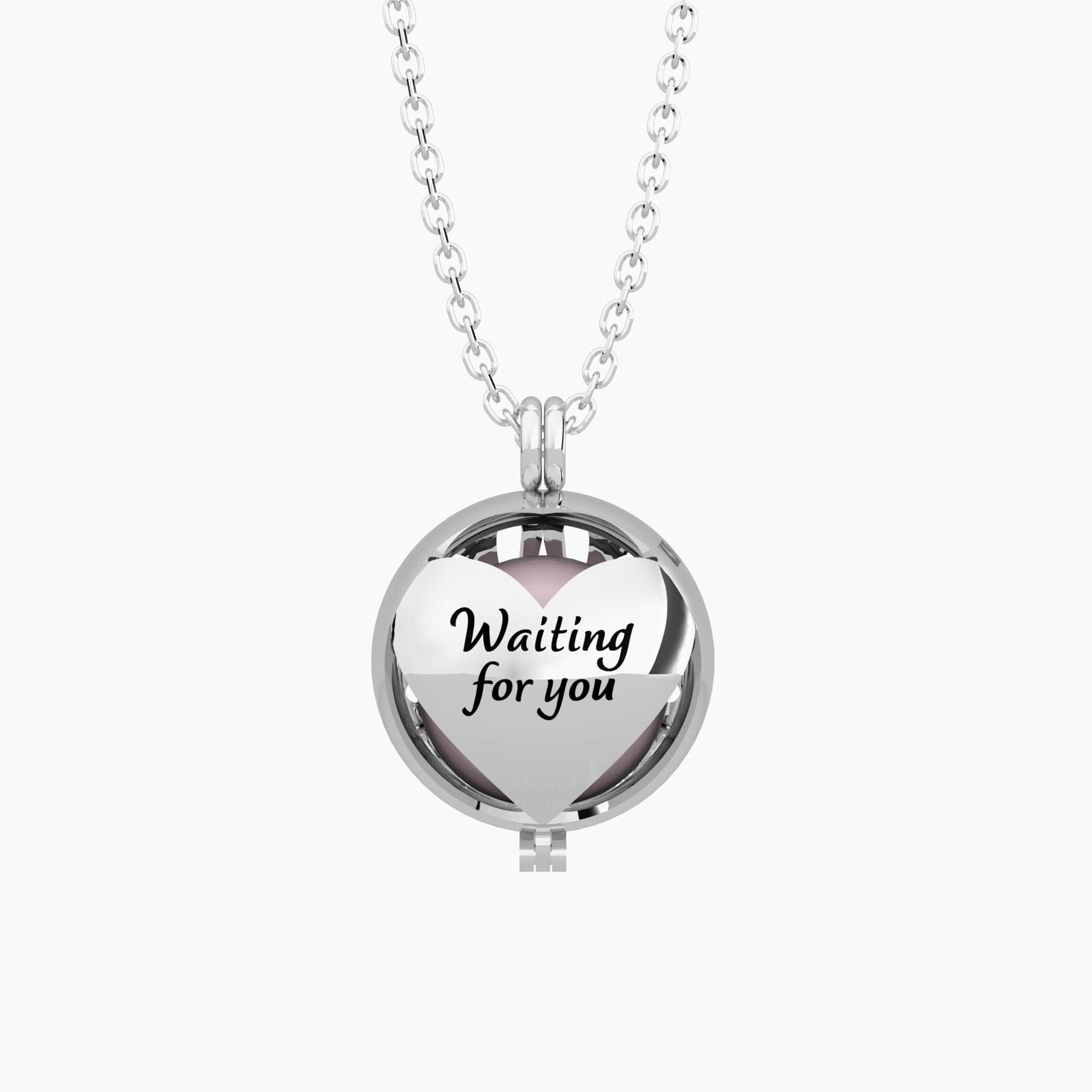 Collana Kidult Moments chiama angeli con scritta Waiting for you