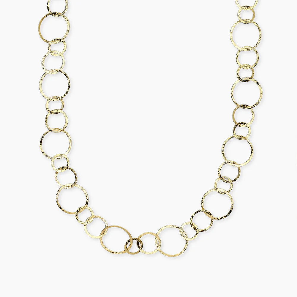 Collana Kidult Style con maglie dorate rotonde