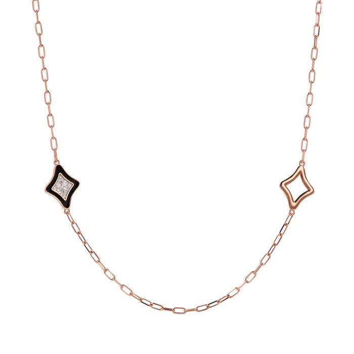 Collana Bronzallure con etoile smaltate