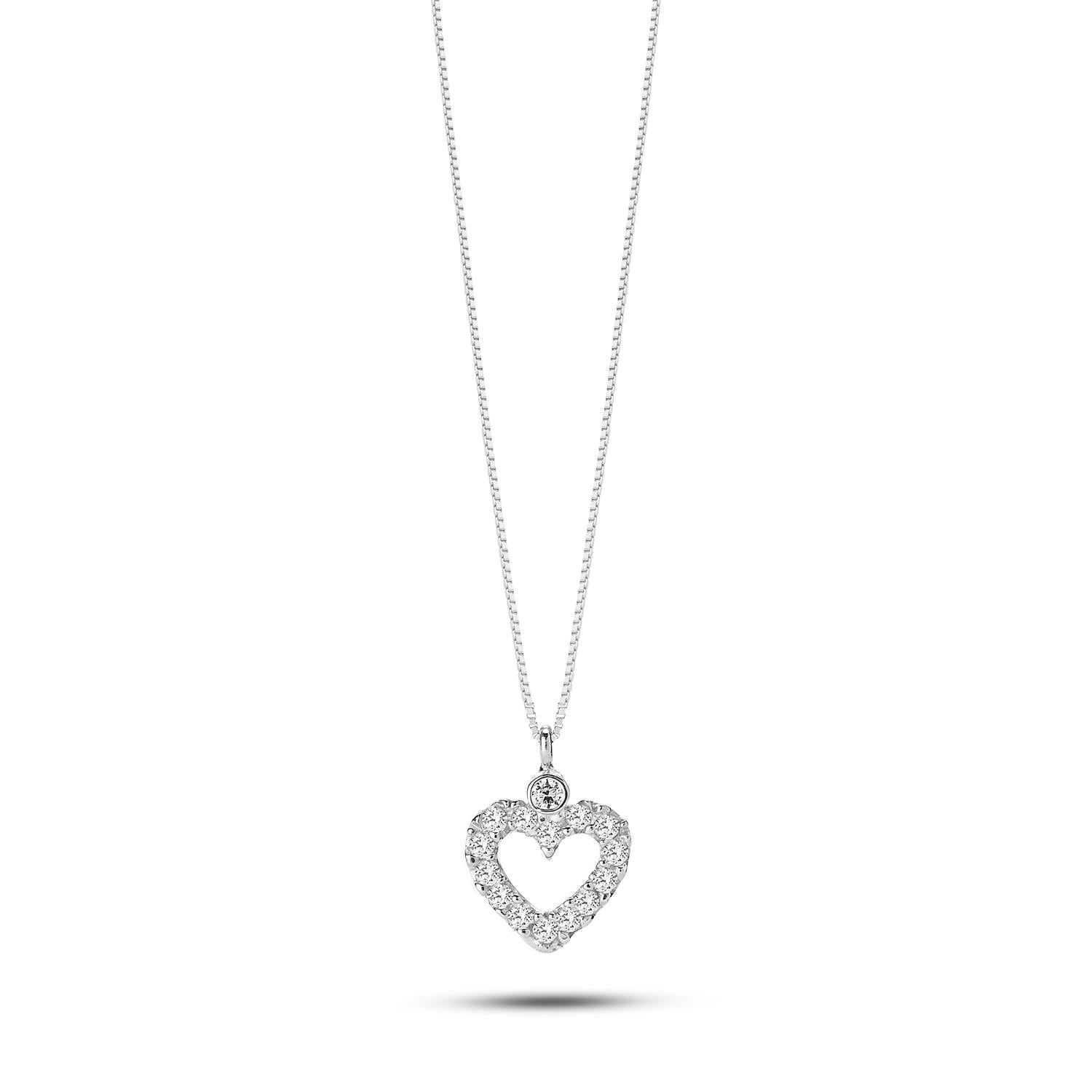 Girocollo Ambrosia in Oro bianco 18 k con zirconi bianchi