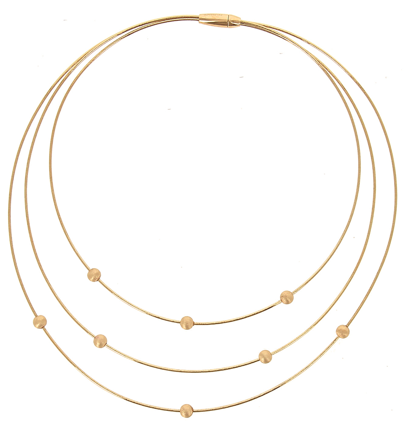 Collana Pesavento DNA Spring in argento laminato giallo
